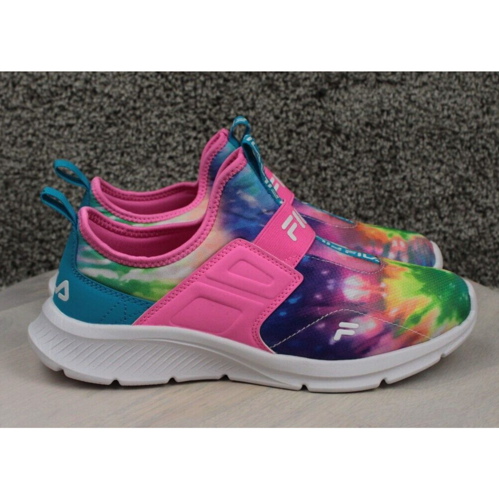FILA Slip On Tie Dye Sneakers Girls 6.5 Athletic Lightweight New